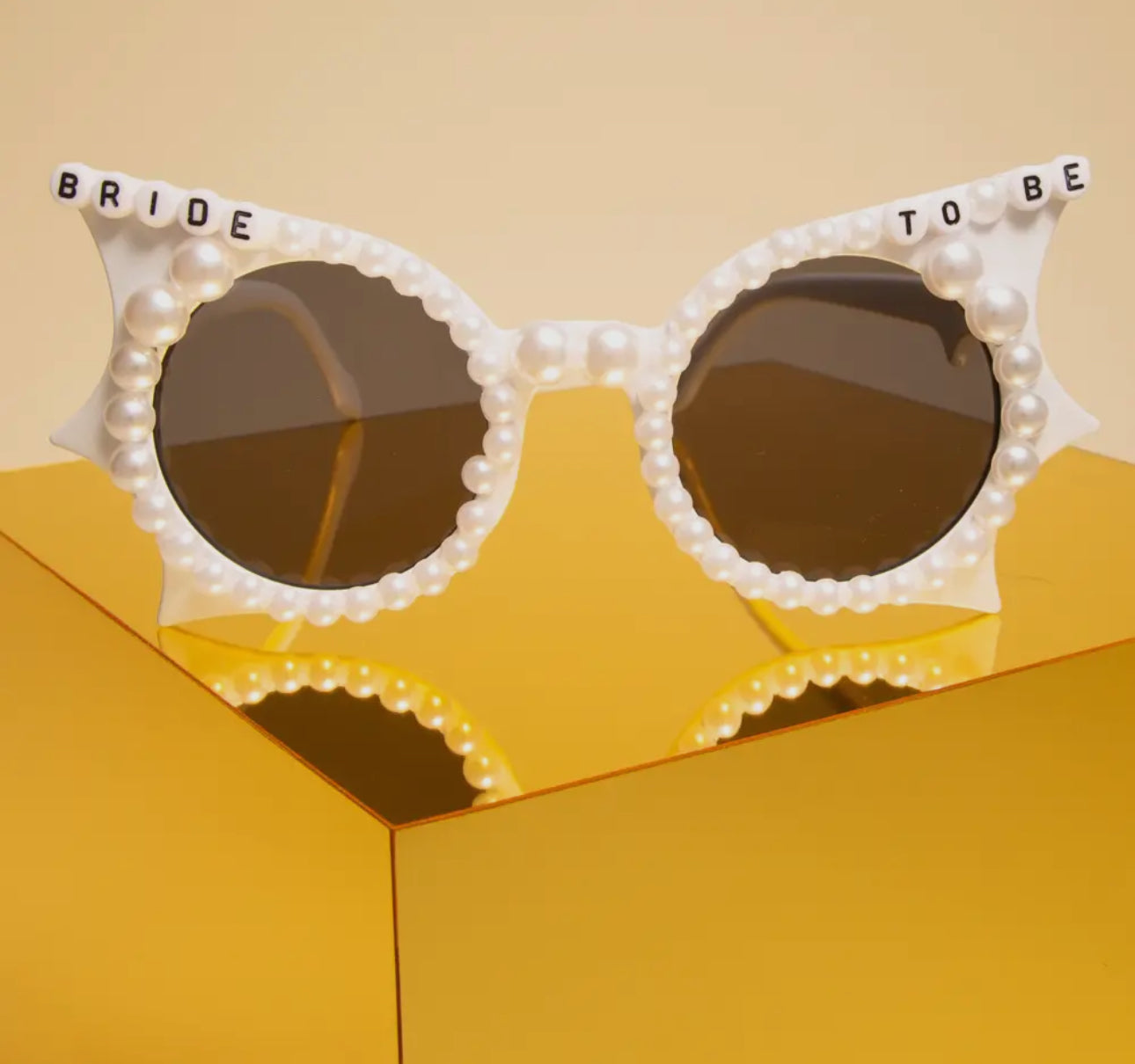 Bride to be with Pearls Glasses