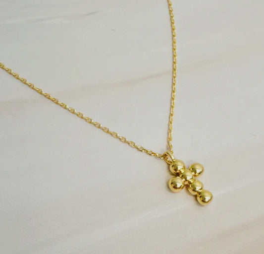 Mini Dot Cross
Pendant Necklace
