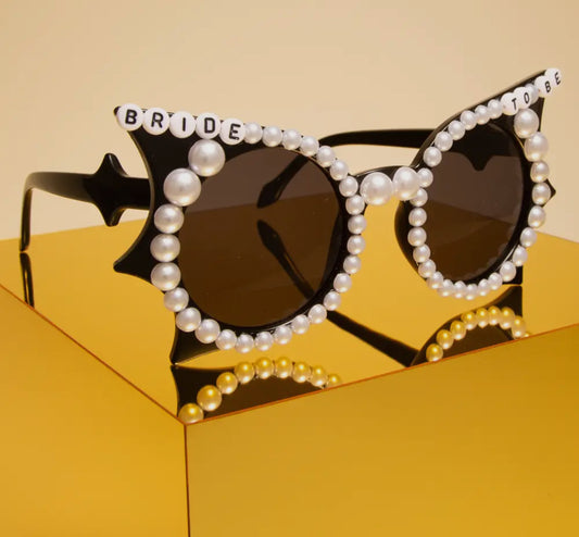 Bride to be with Pearls Glasses
