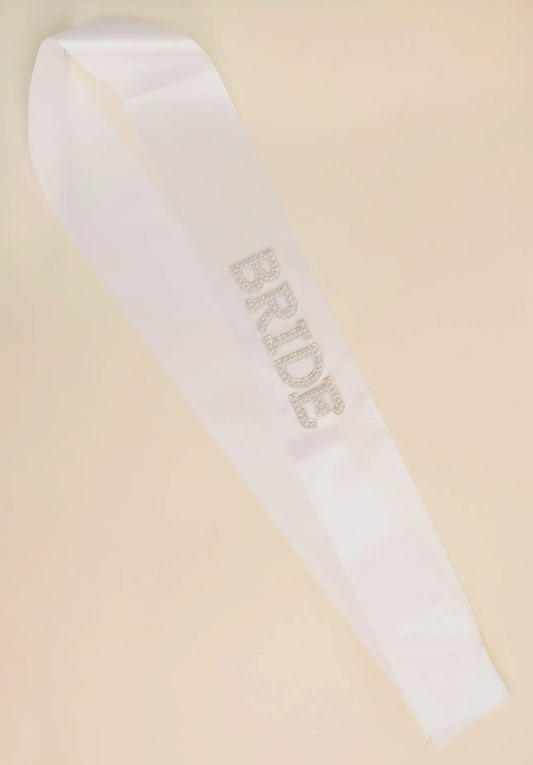 Bride To Be Sash Bachelorette Pearl Embellished